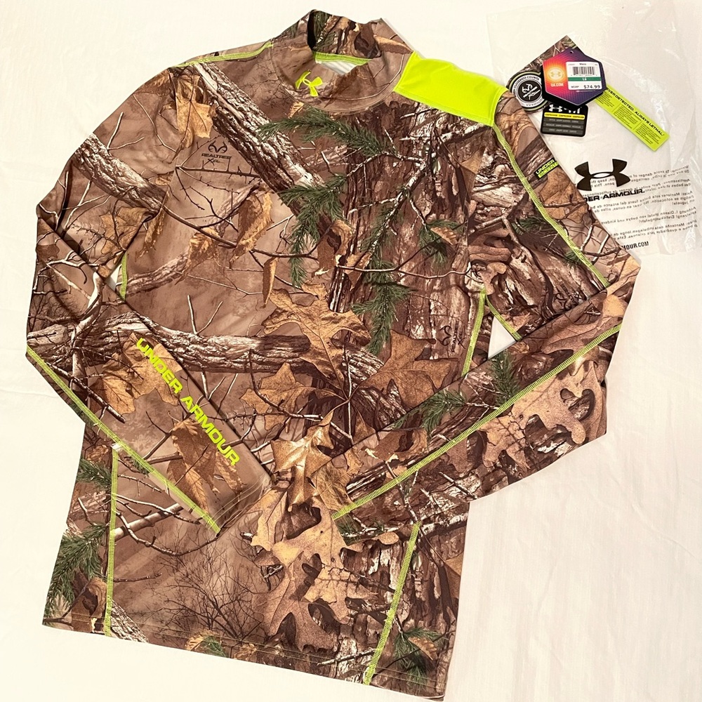 Under Armour Men's ColdGear Infrared Scent Control Base Layer Top Size L